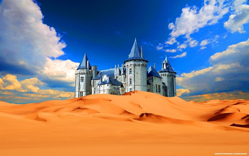 castle in the desert