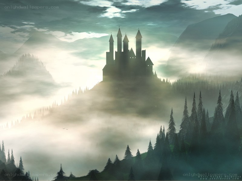 Castle in the misty mountains