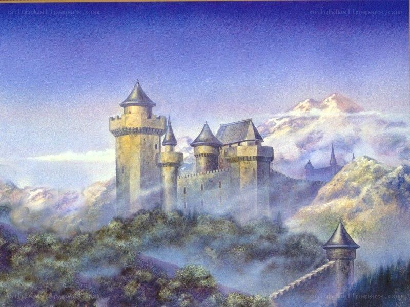 castle in the mountains