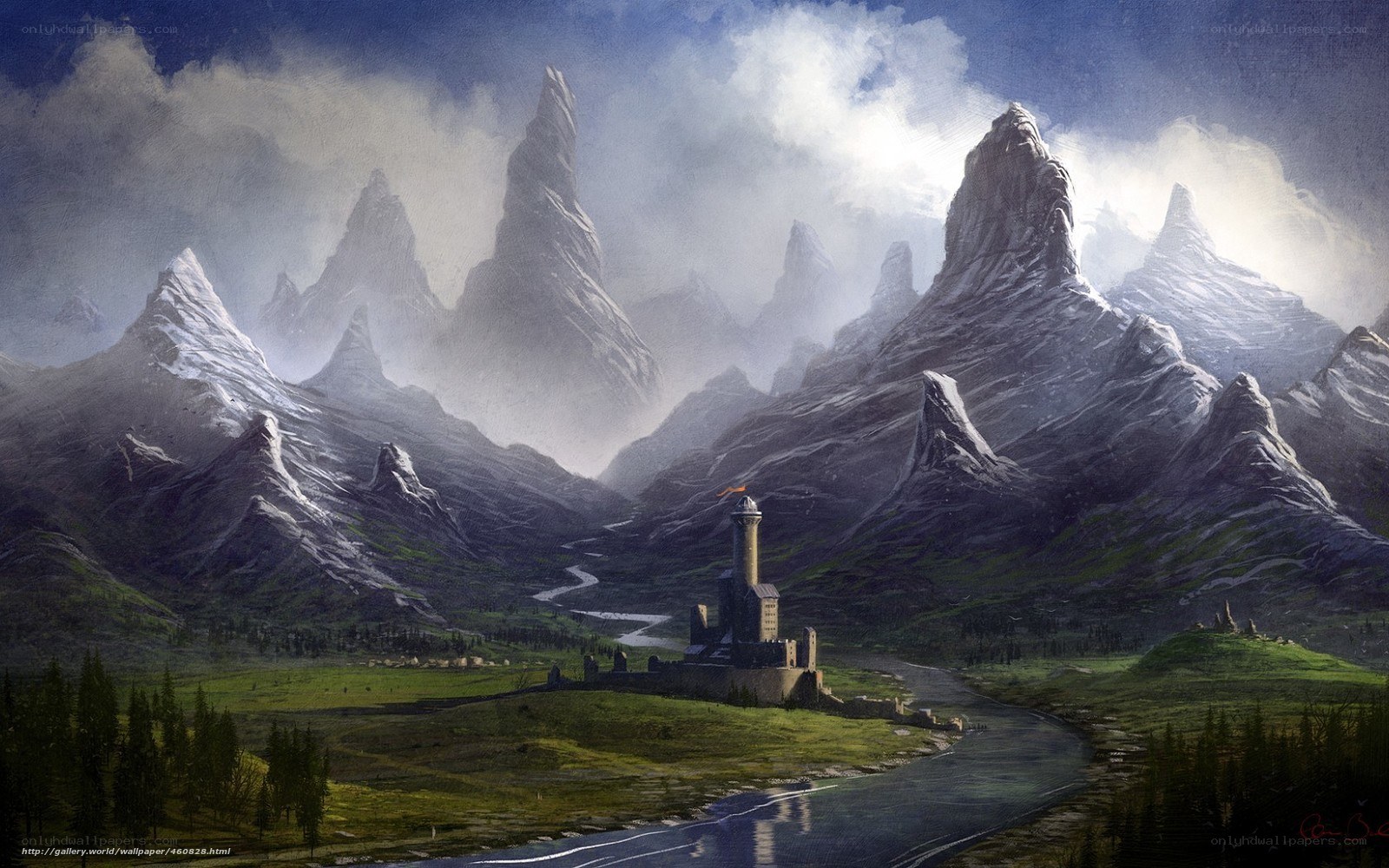 Castle in the mountains