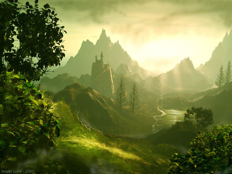 Castle in the mountains