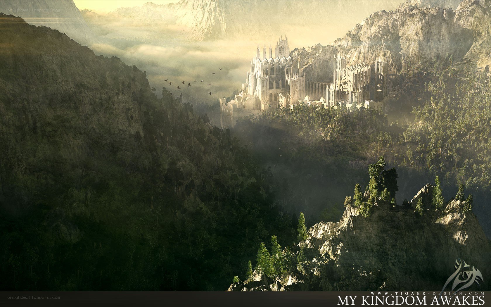 castle in the mountains