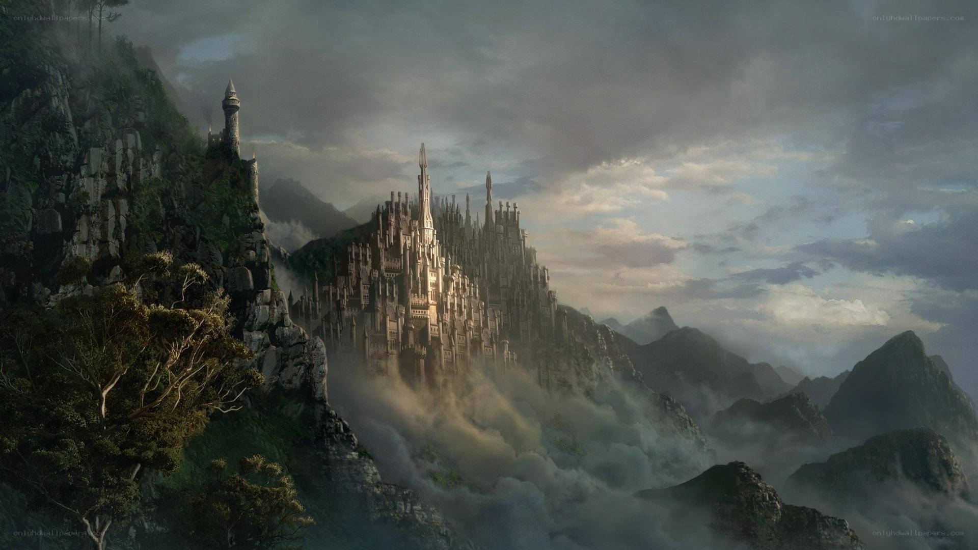 castle in the mountains
