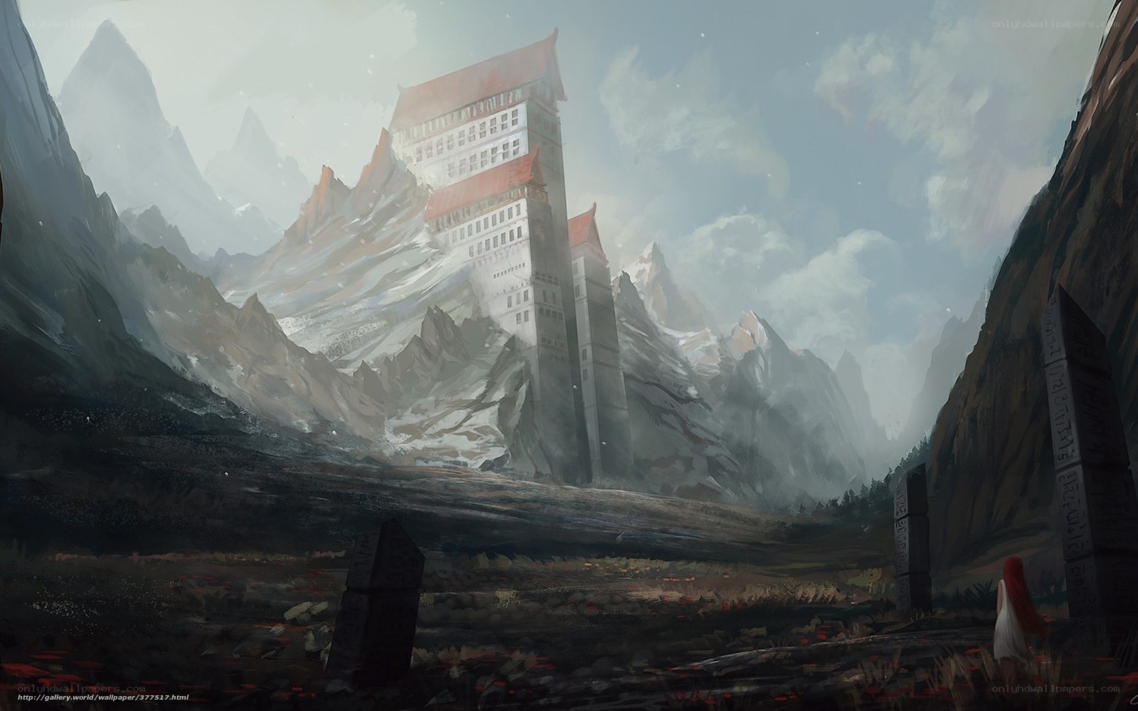 castle in the mountains