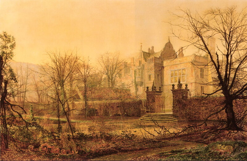 Castle in Winter Landscape