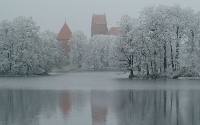 Castle in Winter — White