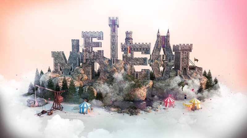 Castle Made of Letters — Pink