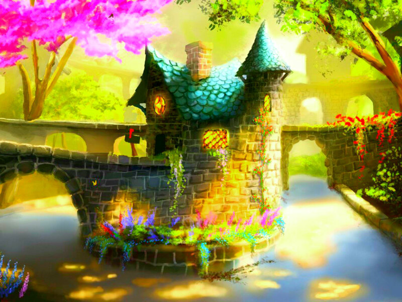 Castle on a Bridge — Green