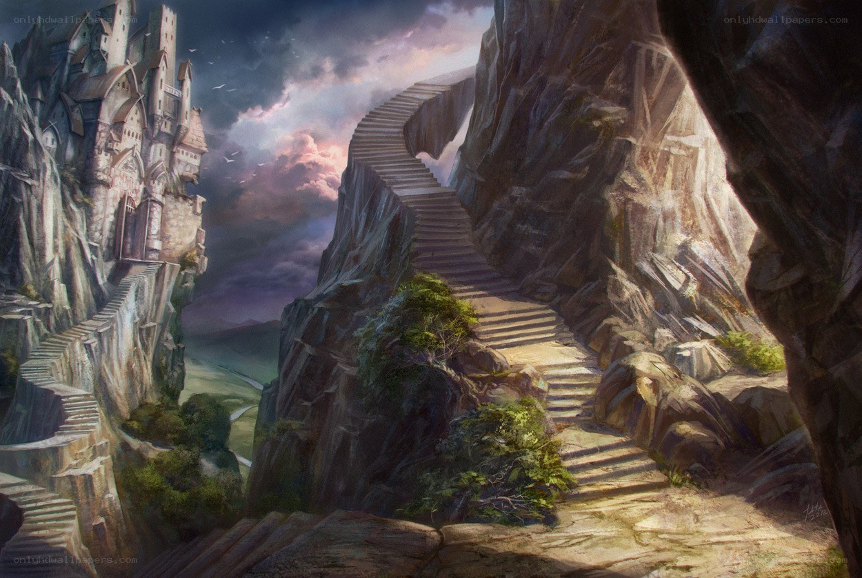 castle on a cliff