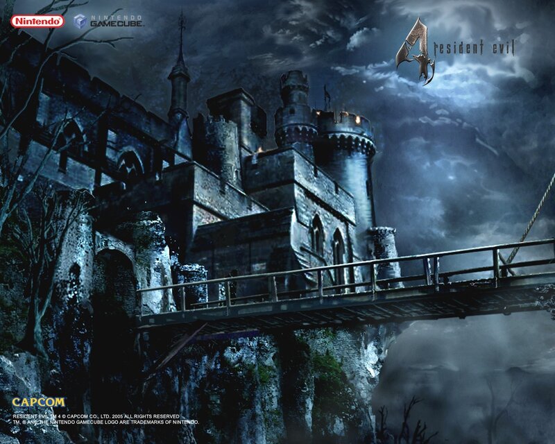 Castle on a Cliff — Blue, Dark, Ominous