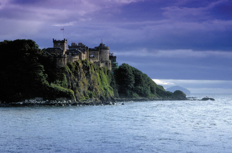 Castle on a Cliff — Blue, Dramatic, Afternoon
