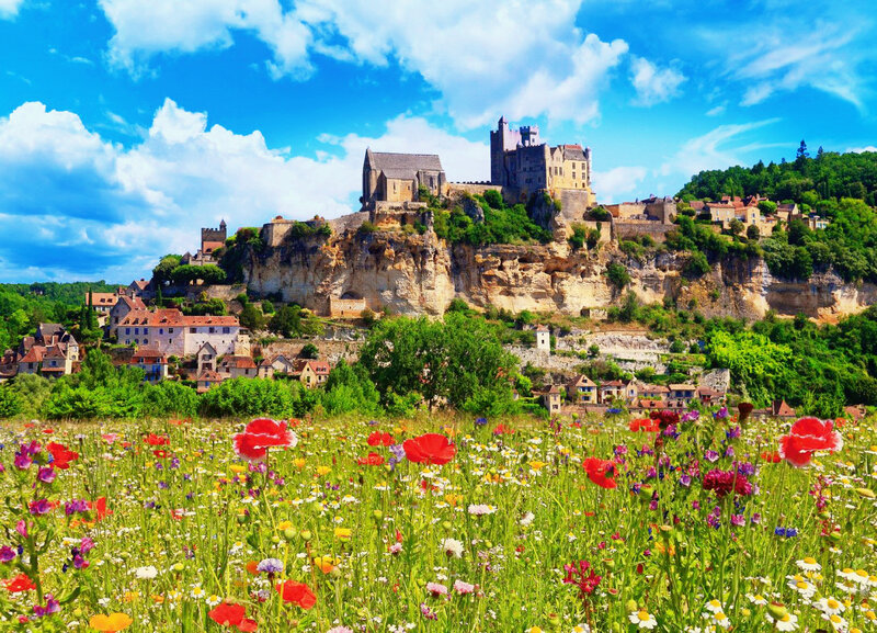 Castle on a Cliff — Blue, Serene, Summer