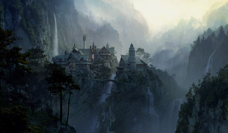 Castle on a Cliff — Gray, Mystical