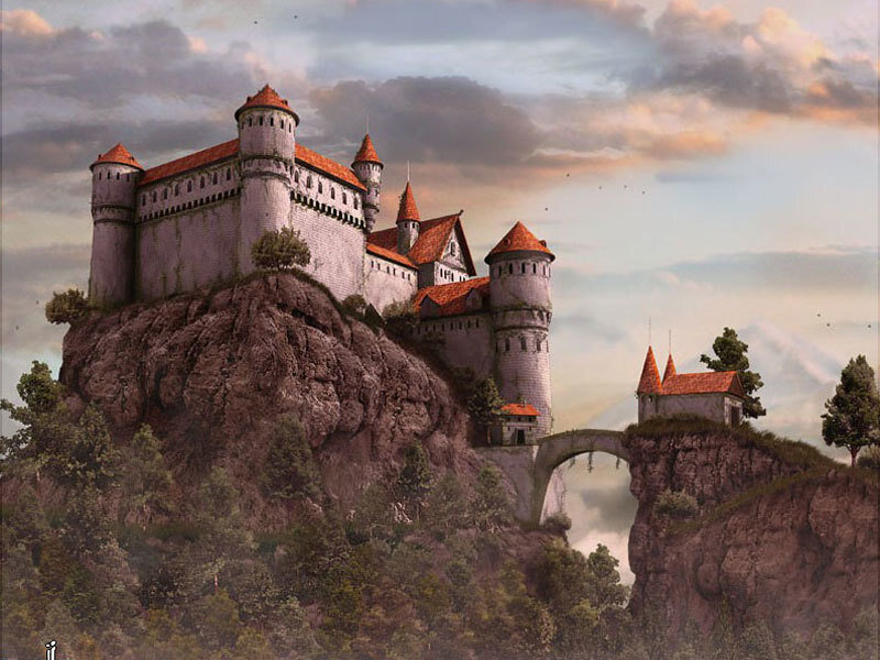 Castle on a Cliff — Gray