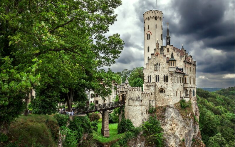 Castle on a Cliff — Green, Dramatic, Afternoon
