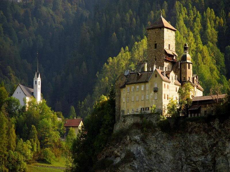 Castle on a Cliff — Green, Serene, Afternoon