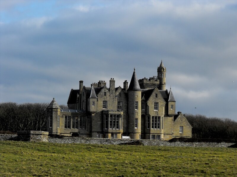 castle on a cloudy day