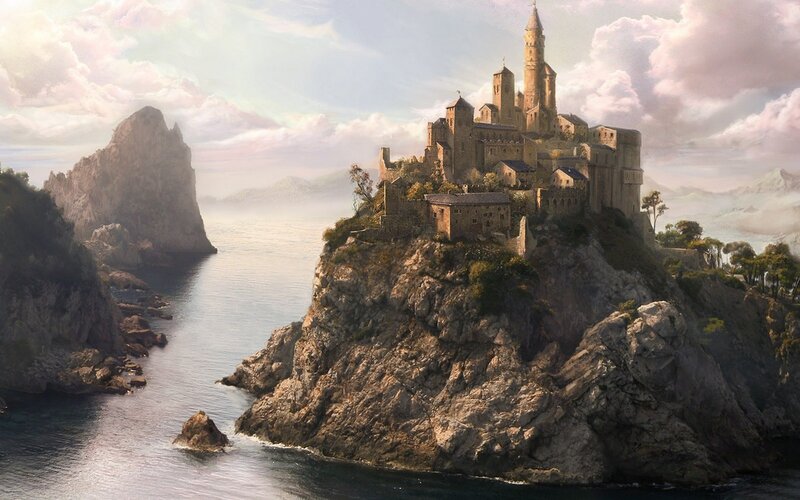 castle on a coastal cliff