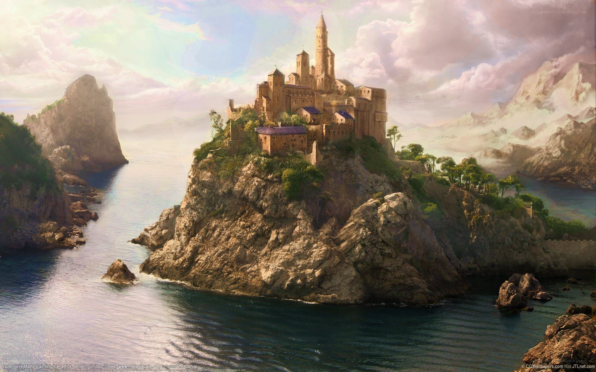 castle on a coastal cliff
