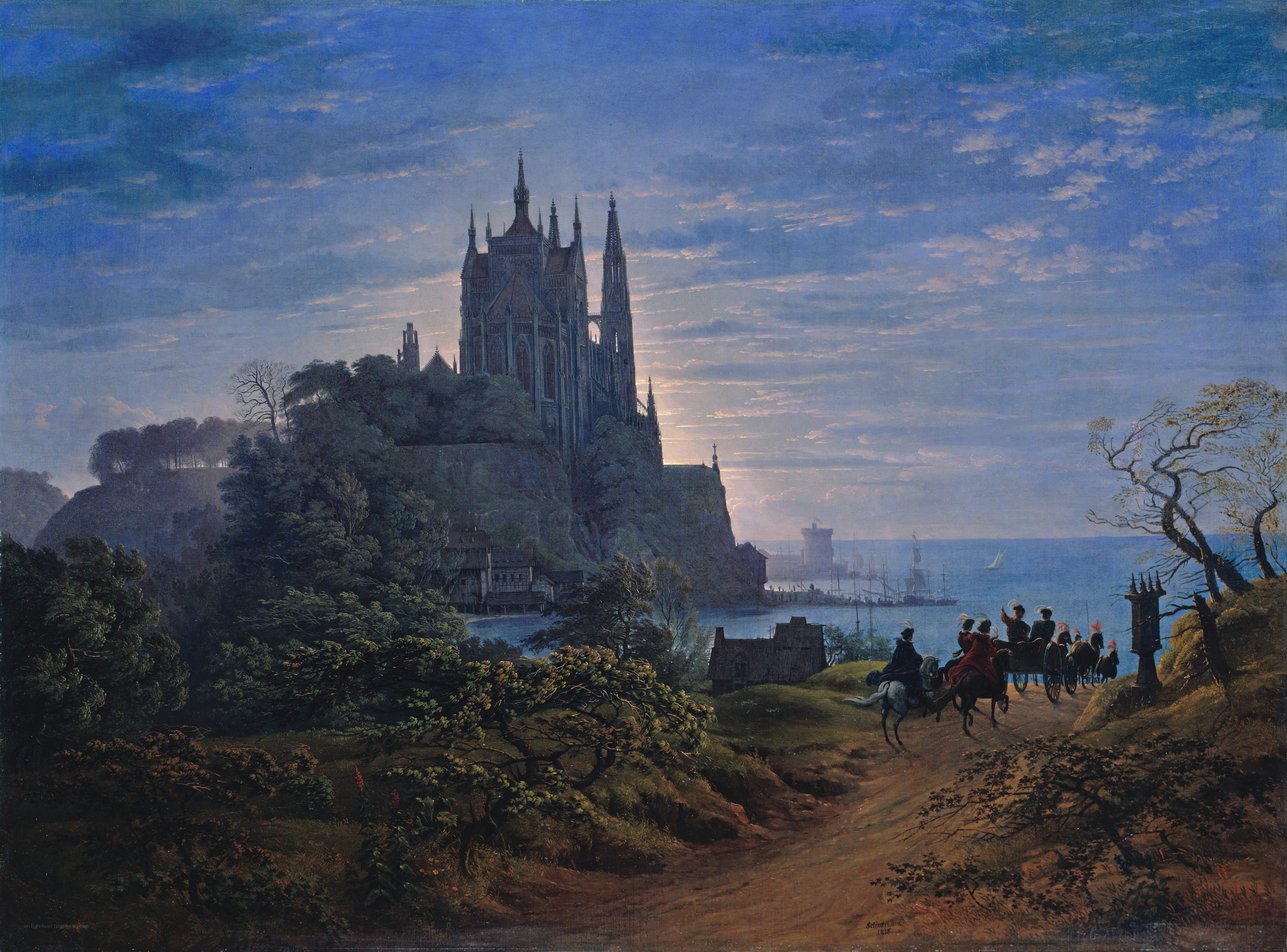 Castle on a coastal cliff