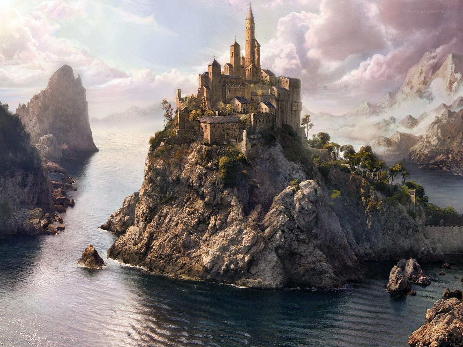 Castle on a coastal cliff