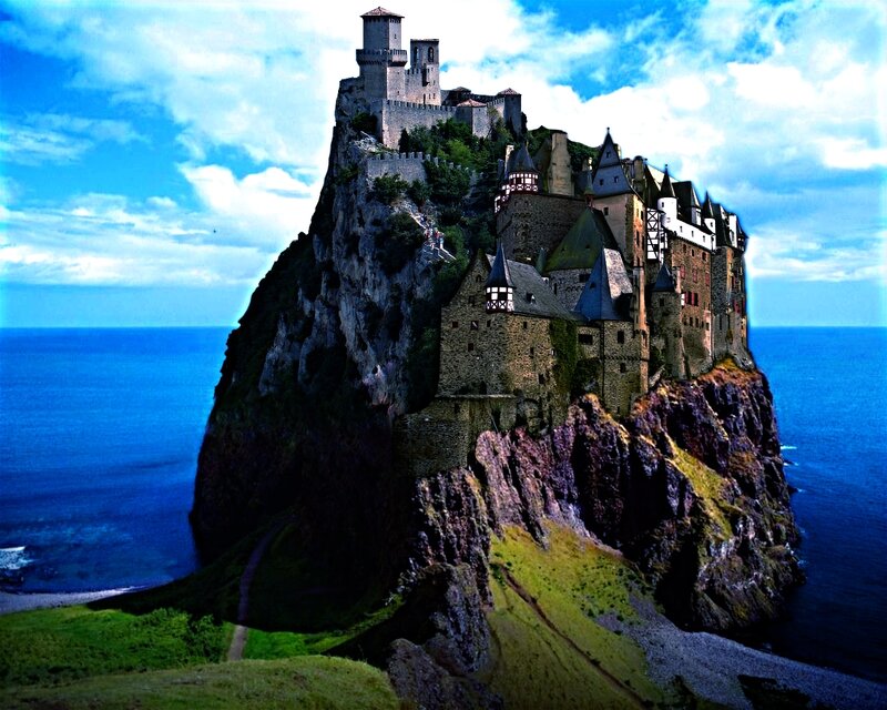 castle on a coastal cliff