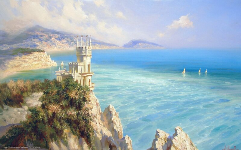 Castle on a coastal cliff