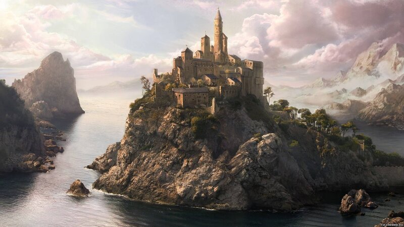 castle on a coastal cliff