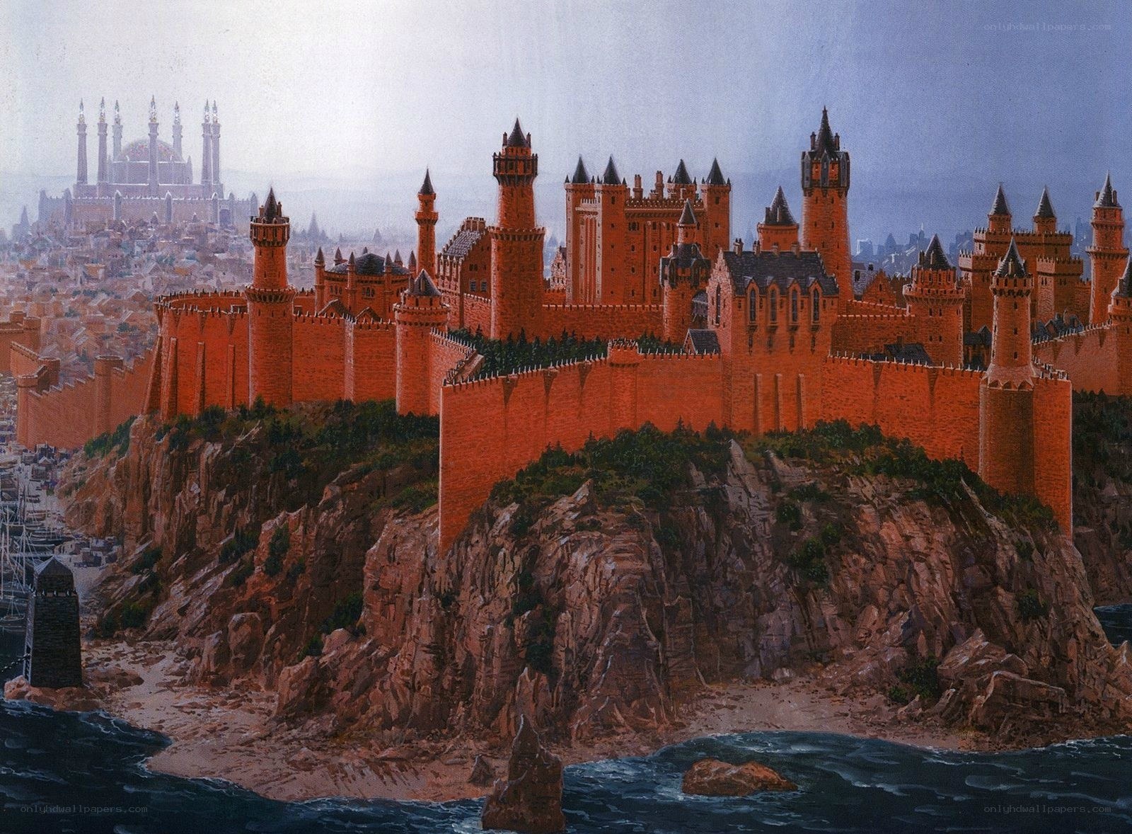 Castle on a coastal cliff