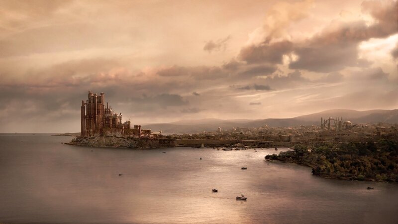 castle on a coastal island