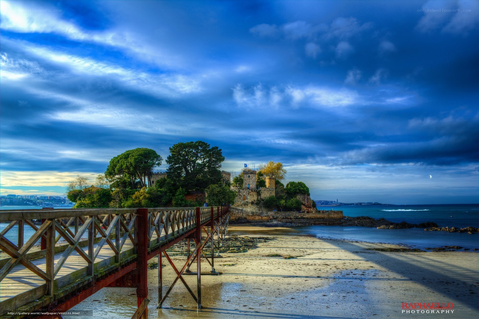 Castle on a coastal island