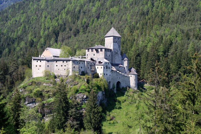 Castle on a forested hill