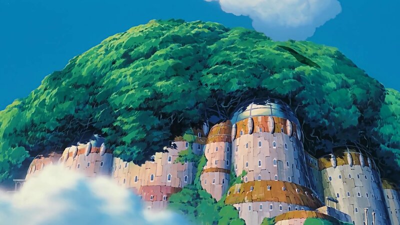 Castle on a Forested Hill — Green, Serene, Afternoon