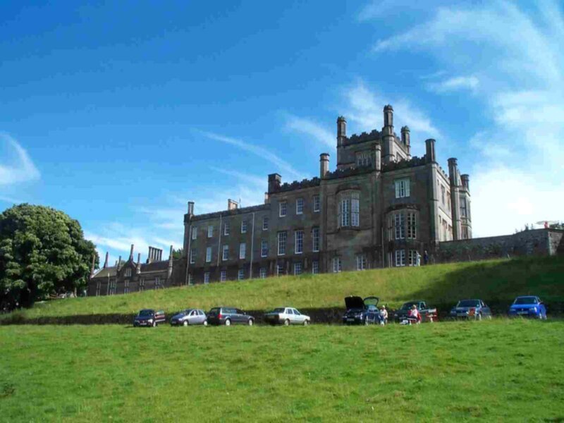 Castle on a grassy hill