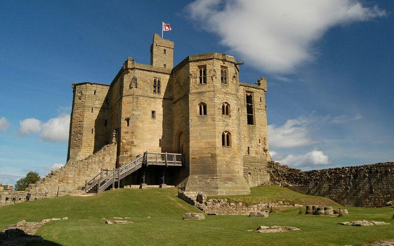 Castle on a Grassy Hill — Blue