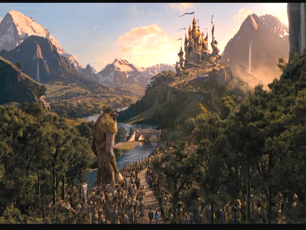 castle on a hill at sunset