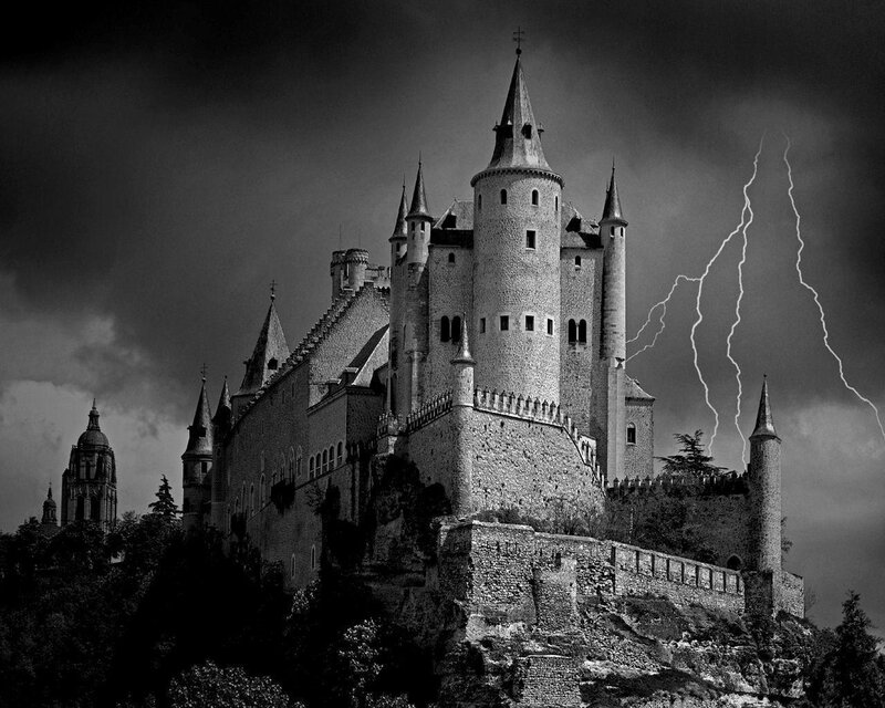 Castle on a Hill — Black, Dramatic