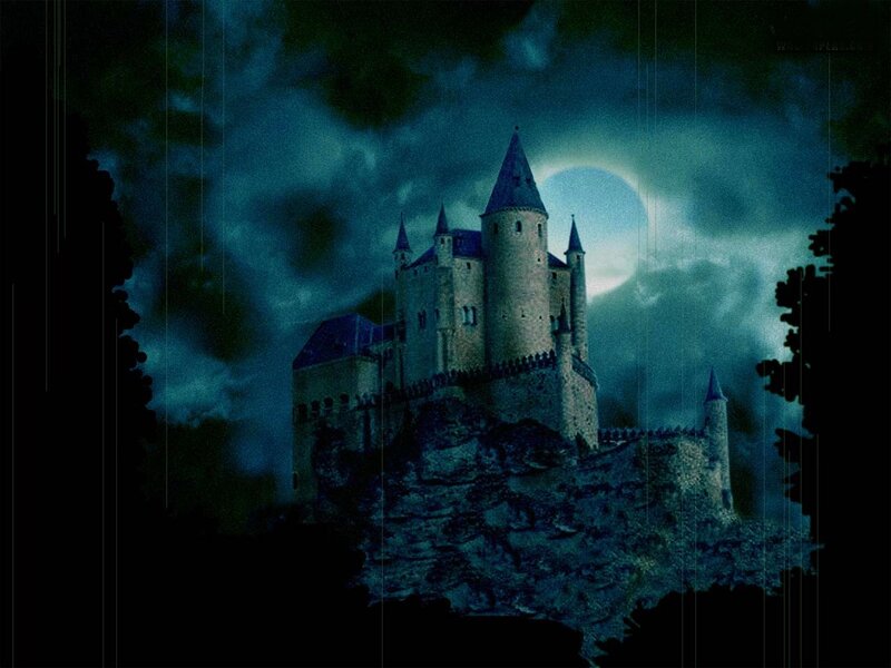 Castle on a Hill — Blue, Dark