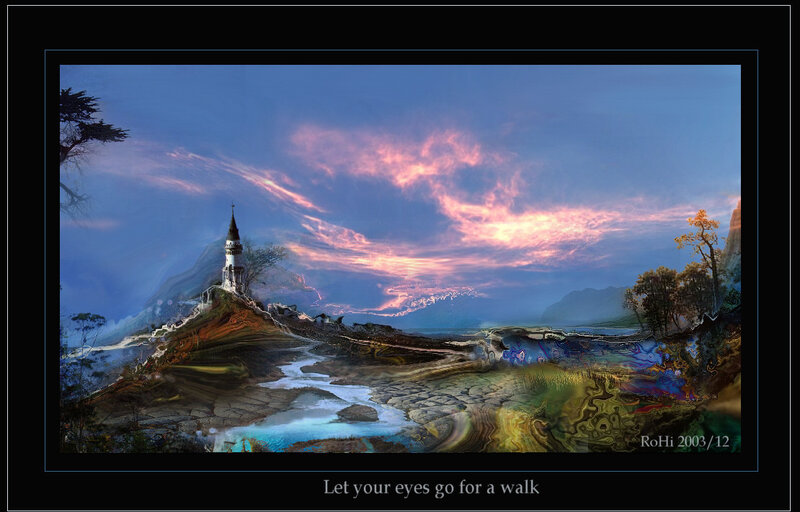 Castle on a Hill — Blue, Dramatic