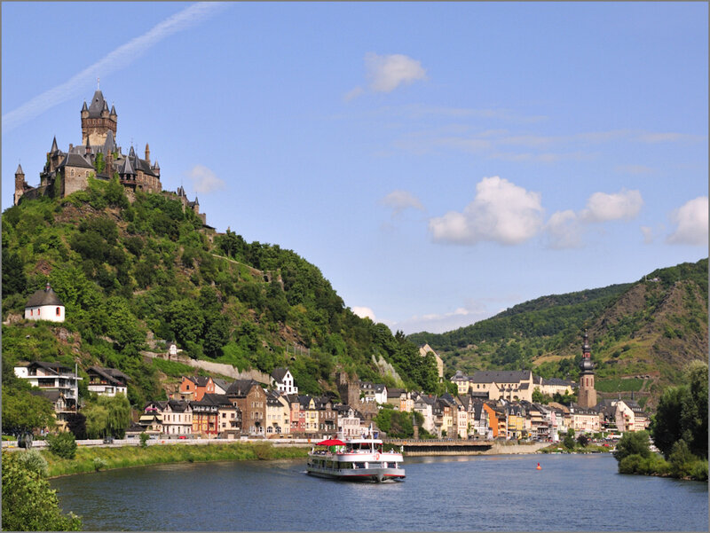Castle on a Hill — Blue, Serene, Afternoon