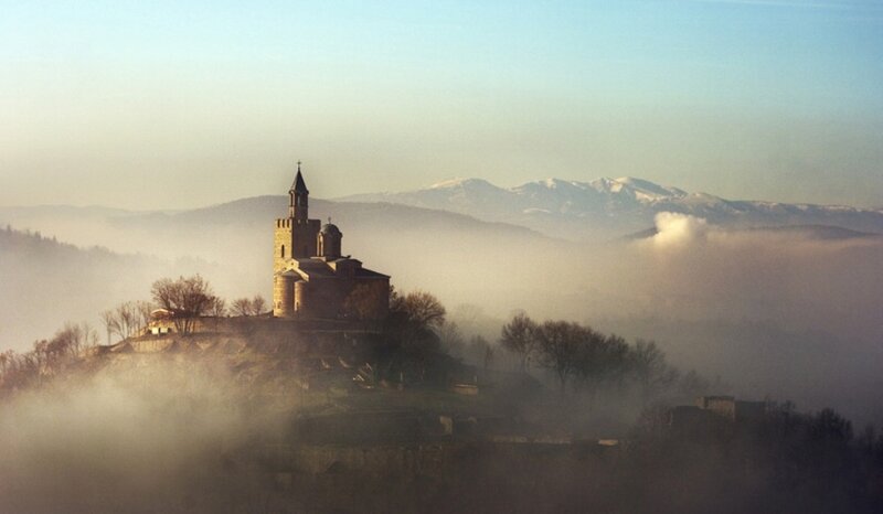 Castle on a Hill — Blue, Serene, Morning