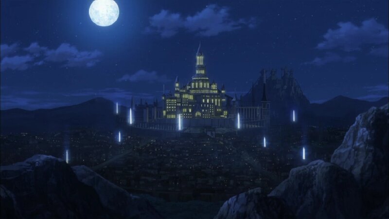 Castle on a Hill — Blue, Serene, Night