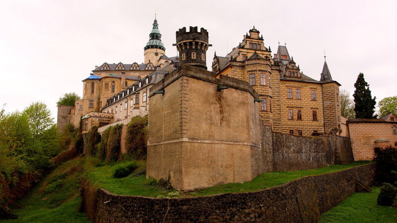 Castle on a Hill — Brown, Serene, Spring