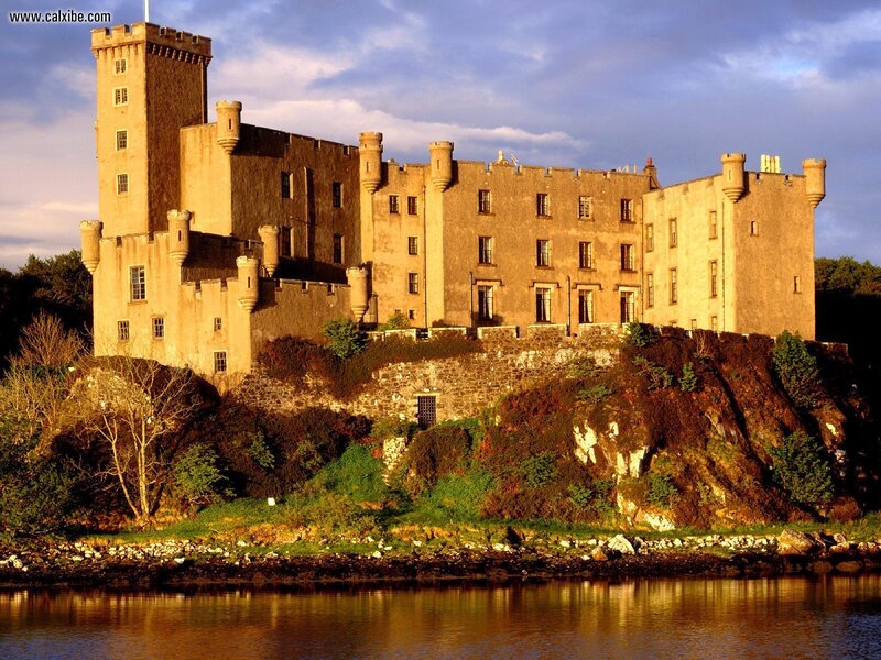 Castle on a hill by the water