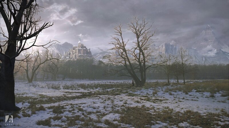 Castle on a Hill — Gray, Dreary