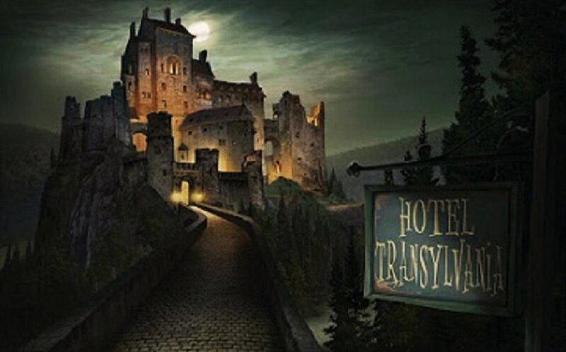 Castle on a Hill — Green, Dark, Mysterious