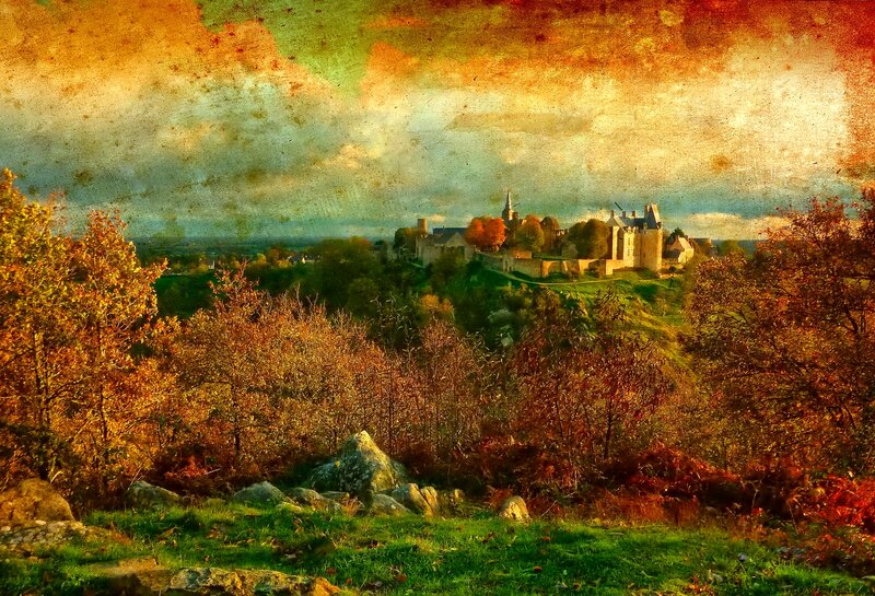 Castle on a Hill — Green, Dramatic, Autumn