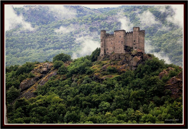 Castle on a Hill — Green, Dramatic, Photograph