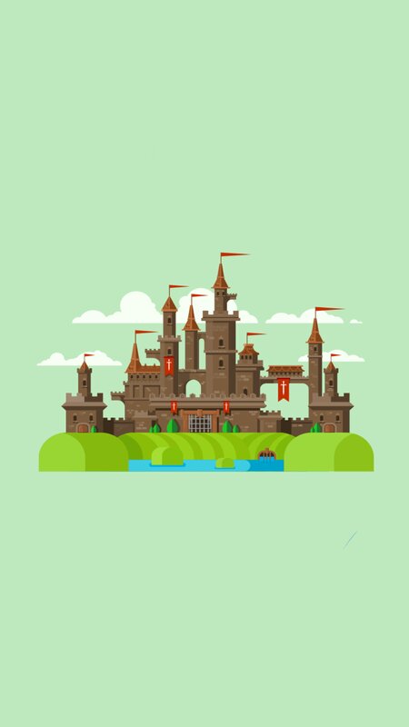 Castle on a Hill — Green, Peaceful, Afternoon