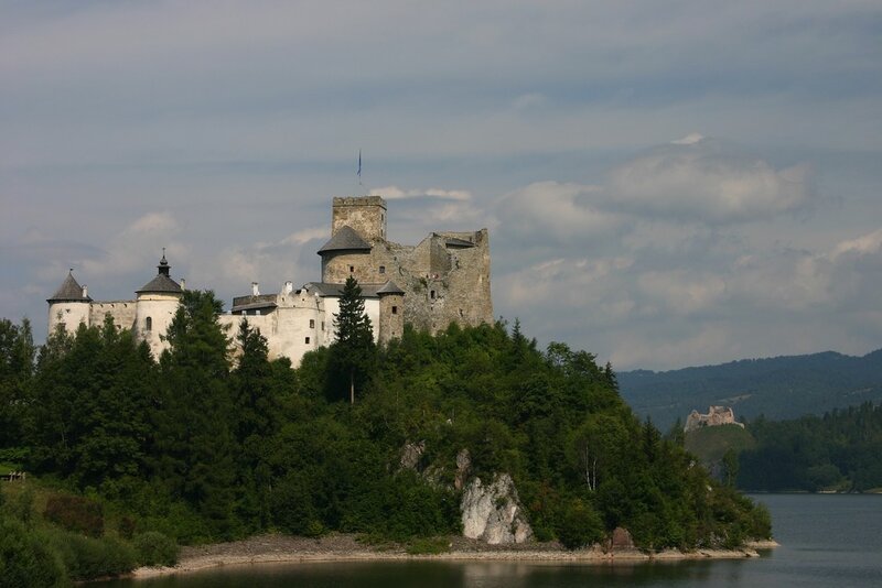Castle on a Hill — Green, Serene, Afternoon, Photograph, Trees, Lake